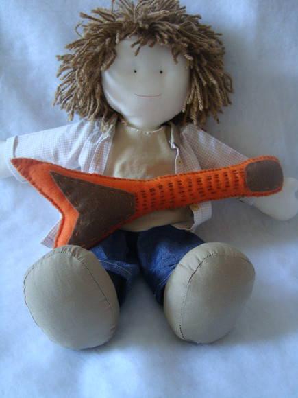 Boneco de Pano Guitarrista