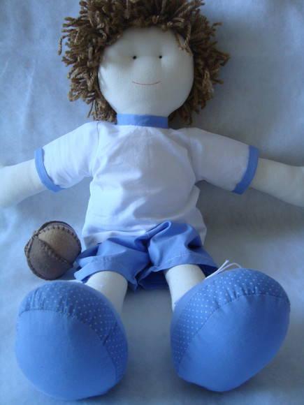 Boneco de pano jogador de Futebol