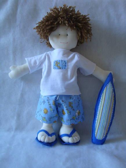 Boneco de Pano Surfista