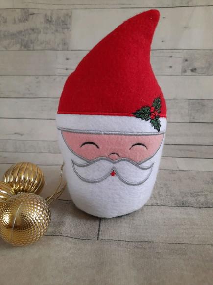 Papai Noel peso de porta em feltro