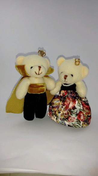 Ursinhos Rei e Rainha de pelúcia