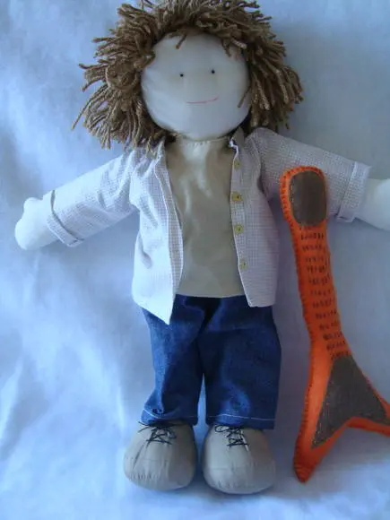 Boneco de Pano Guitarrista
