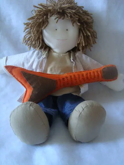 Boneco de Pano Guitarrista