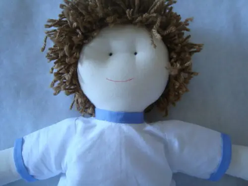 Boneco de pano jogador de Futebol