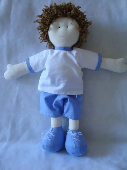 Boneco de pano jogador de Futebol