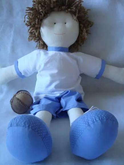 Boneco de pano jogador de Futebol