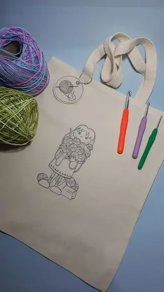 Ecobag Bordada Louca Por Crochê