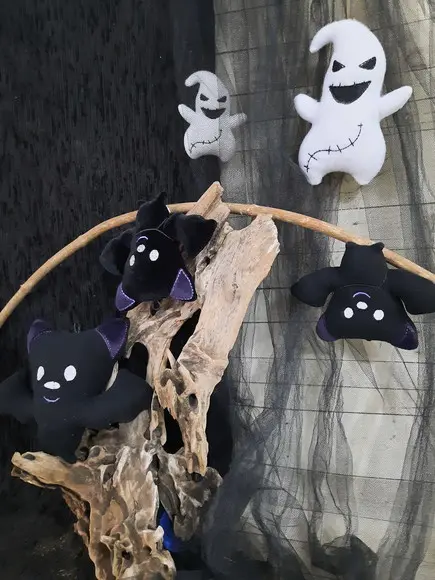 Fantasmas de Feltro Kit 2 Peças