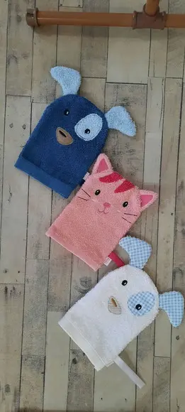 Luvinhas de banho gatinho gatinha atoalhadas