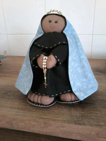 Nossa Senhora Aparecida de Tecido de Algodão