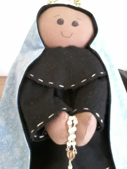 Nossa Senhora Aparecida de Tecido de Algodão