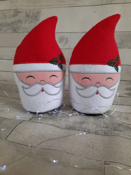 Papai Noel peso de porta em feltro