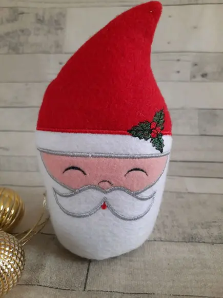 Papai Noel peso de porta em feltro