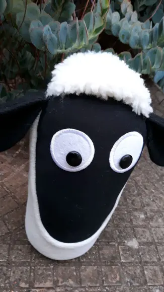 PESO DE PORTA OVELHA NEGRA