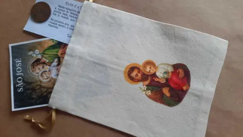 Saquinho de São José com Aplicaçao Kit
