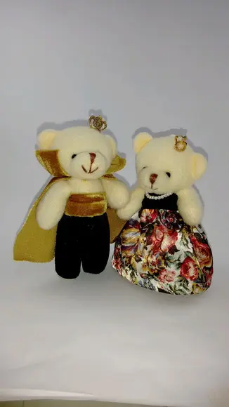 Ursinhos Rei e Rainha de pelúcia