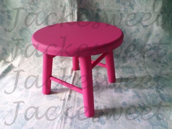 Banquinho em Madeira Pink