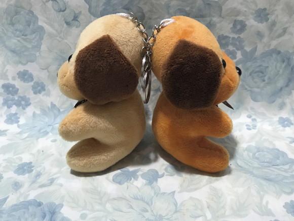 Cachorrinho Chaveiro Marrom Claro e Marrom Escuro 20 Unidade