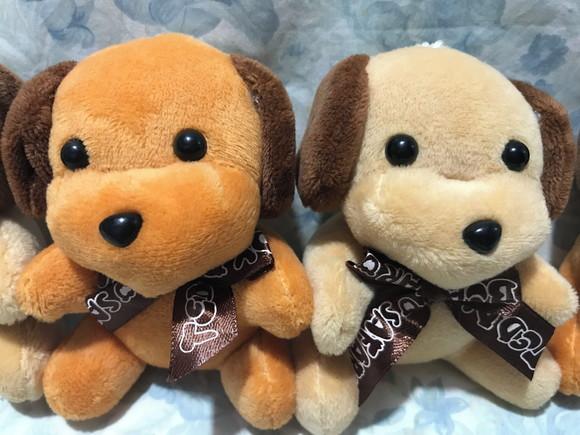 Cachorrinho Chaveiro Marrom Claro e Marrom Escuro 20 Unidade