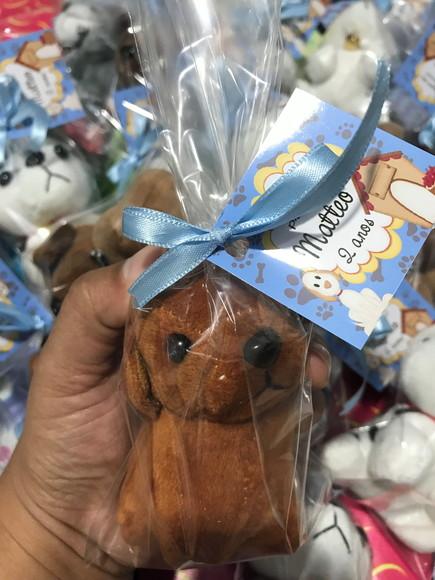 Cachorro em Pelúcia Chaveiro 60 Unidades