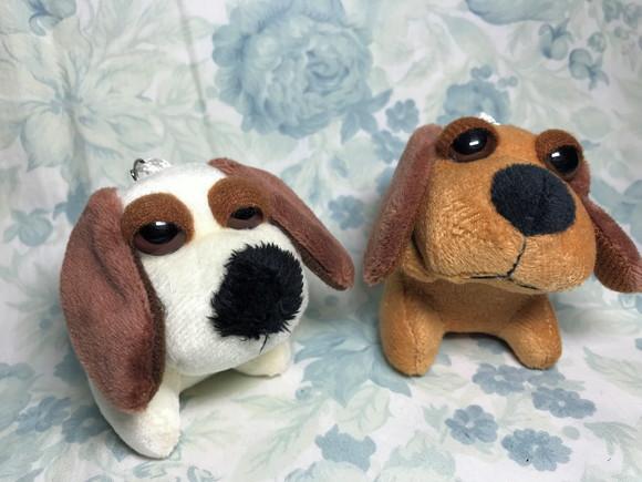 Cachorro em Pelúcia Chaveiro Creme e Marrom