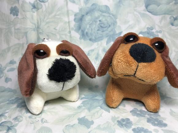 Cachorro em Pelúcia Chaveiro Creme e Marrom