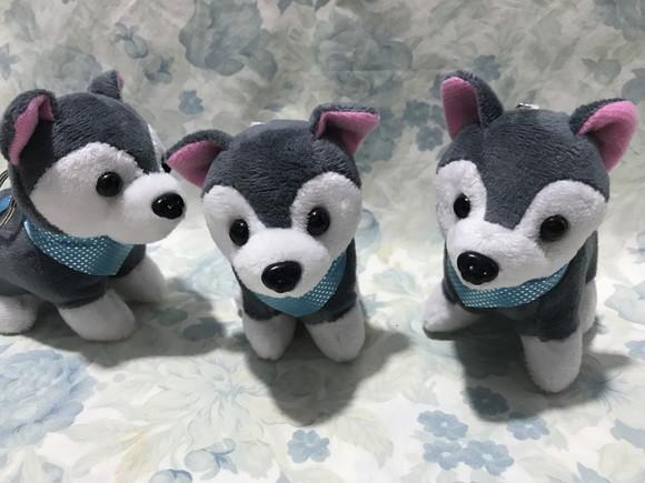 Cachorro em Pelúcia Chaveiro Husky Mod2 15unid