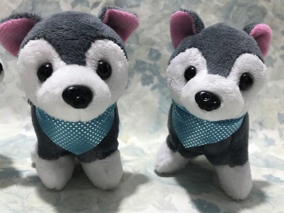 Cachorro em Pelúcia Chaveiro Husky Mod2 20unid