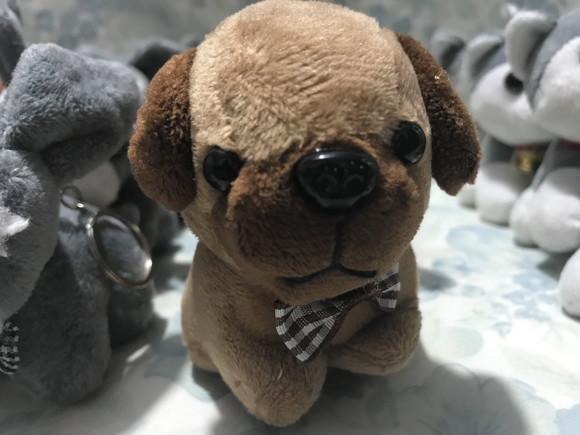 Cachorro em Pelúcia Chaveiro Variado 110 Unidades