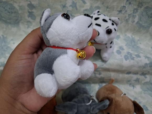 Cachorro em Pelúcia Chaveiro Variados 20 Unidades S/c