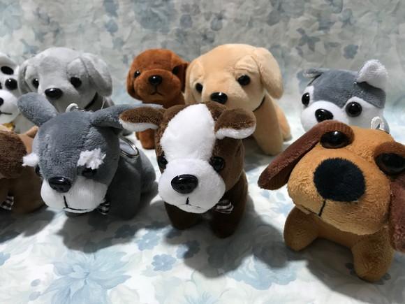 Cachorro em Pelúcia Chaveiro Variados S/c 50unid