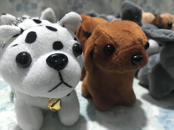 Cachorro em Pelúcia Chaveiro Variado 110 Unidades