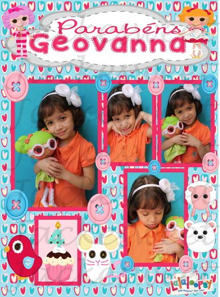 Convite DIGITAL Festa Lalaloopsy