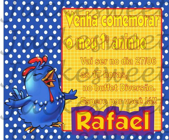 Convite Personalizado - Galinha 02