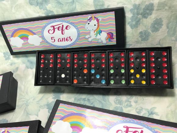 Domino personalizado Unicórnio