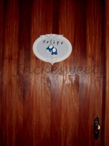 Enfeite de Porta de Maternidade - Oval