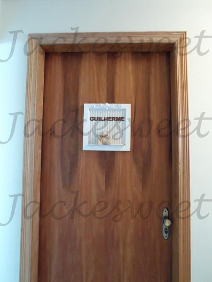 Enfeite Porta Maternidade Urso Provençal