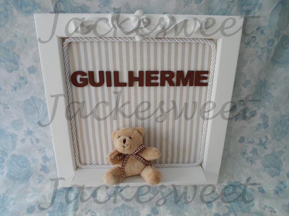 Enfeite Porta Maternidade Urso Provençal