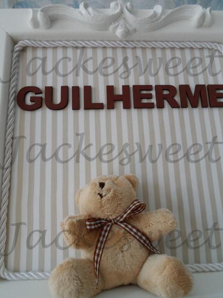Enfeite Porta Maternidade Urso Provençal