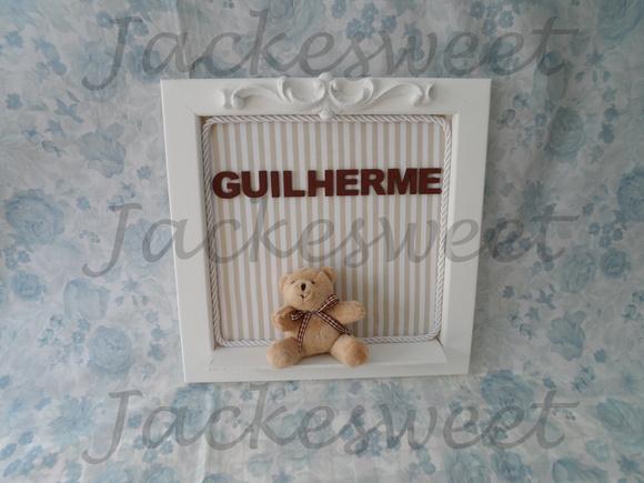 Enfeite Porta Maternidade Urso Provençal