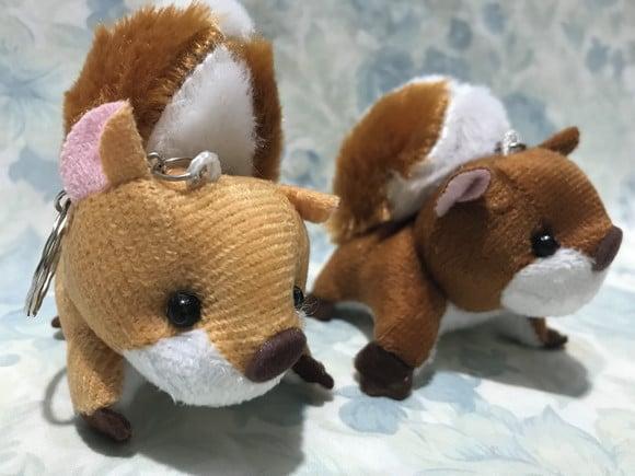 Esquilo em Pelúcia Chaveiro Kit 15unid