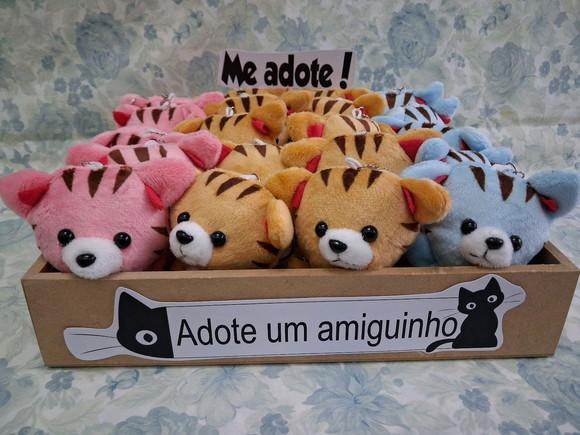 Gatinho em Pelúcia 35unid com Bandeja Personalizada