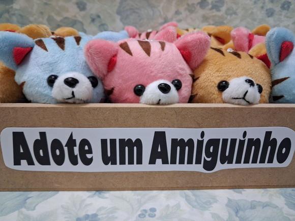 Gatinho em Pelúcia 60unid + 2 Bandejas Personalizadas