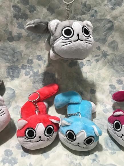Gatinhos em Pelúcia Chaveiro 4 Cores
