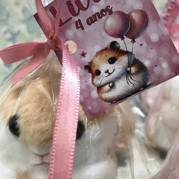 Hamster em Pelúcia Chaveiro 30 Unidades