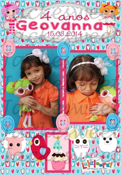 Ímã Fotográfico Lembrança Lalaloopsy