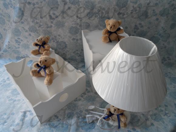 Kit Bebê Clean Detalhe Azul Marinho