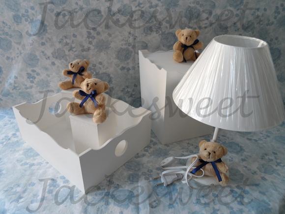 Kit Bebê Clean Detalhe Azul Marinho