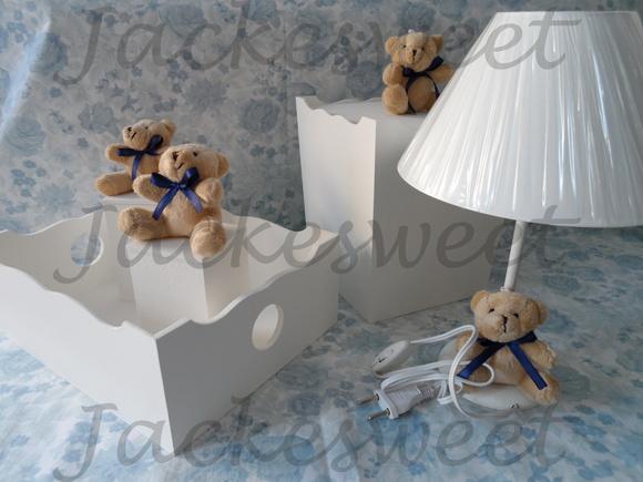 Kit Bebê Clean Detalhe Azul Marinho