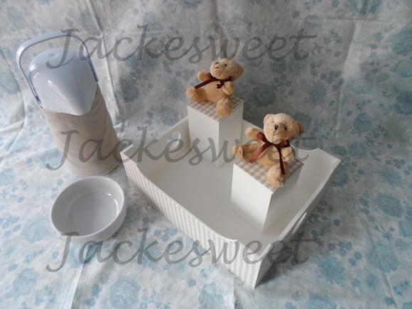 Kit Bebê Xadrez Provençal 5 Peças